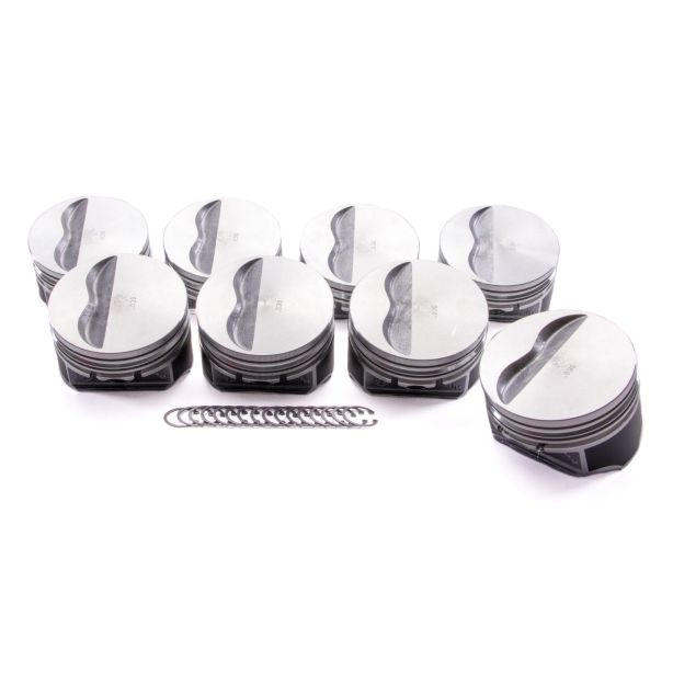 SBC Flat Top Piston Set 4.155 Bore -5cc KB PERFORMANCE PISTONS 9911HC.030