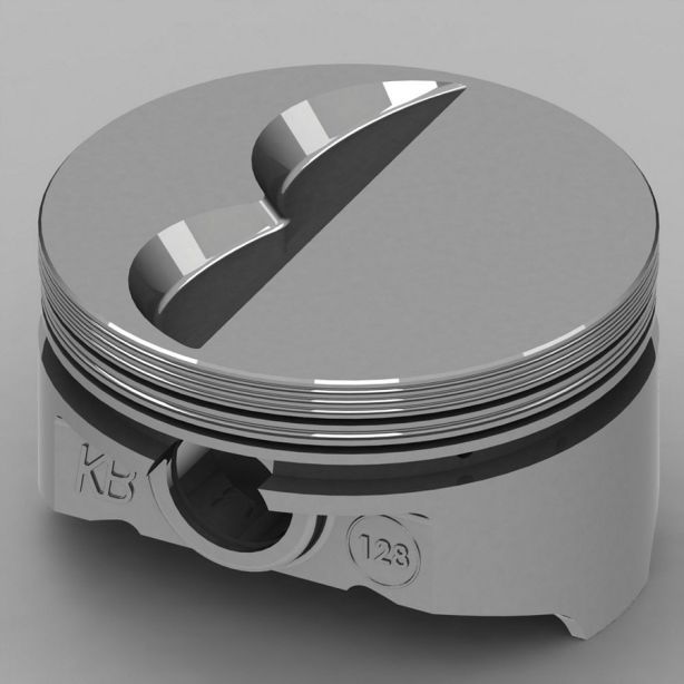 SBC Flat Top Piston Set 4.155 Bore -7cc KB PERFORMANCE PISTONS KB128.030