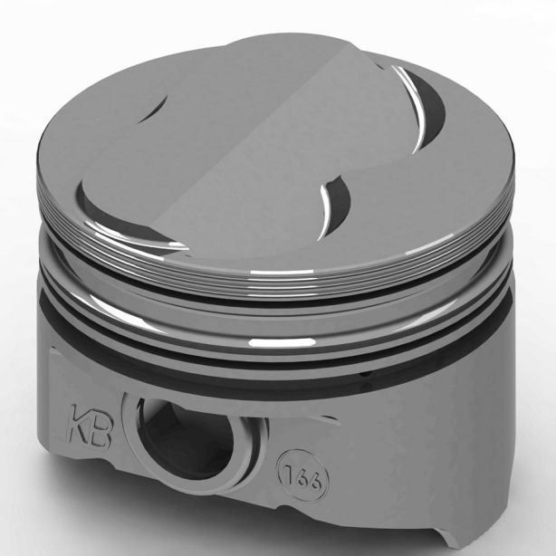 SBC Domed Piston Set 3.935 Bore +4cc KB PERFORMANCE PISTONS KB166.060