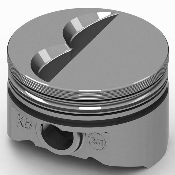 SBC Flat Top Piston Set 4.040 Bore -6cc KB PERFORMANCE PISTONS KB231.040