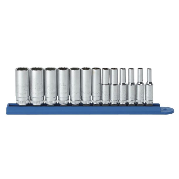 13PC 1/4" DR 12PT DEEP METRIC SOCKET SET GearWrench 80308