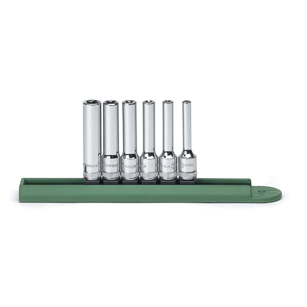 6PC 1/4" DRIVE DEEP E SOCKET SET GearWrench 80322