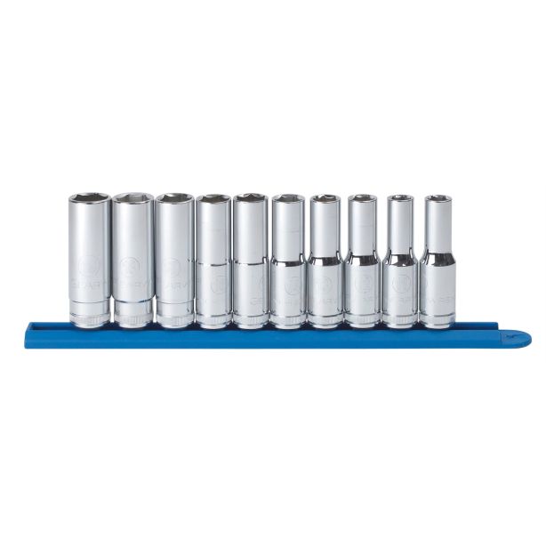 10PC 1/2" DRIVE 6PT METRIC SOCKET SET GearWrench 80704