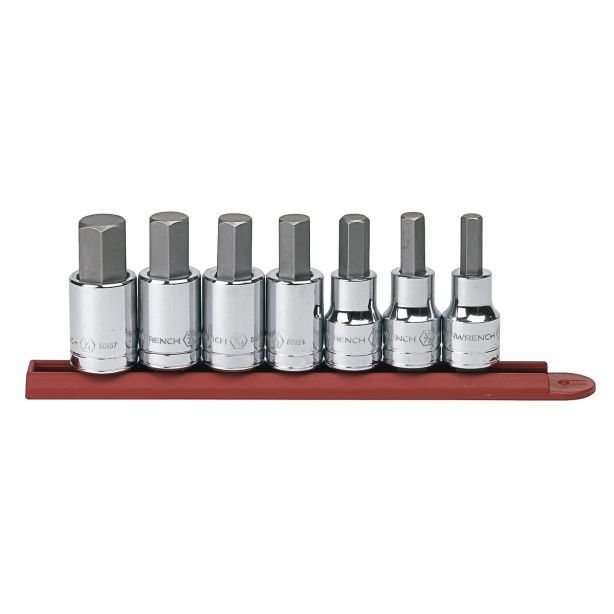 7PC 1/2" DRIVE SAE HEX BIT SOCKET SET GearWrench 80721