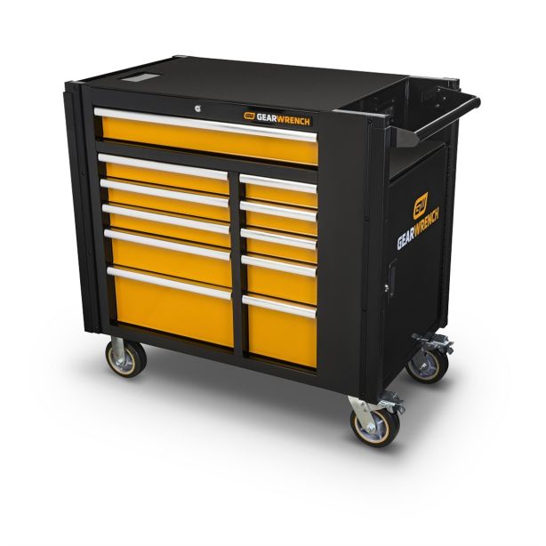 42" 11-DRAWER MOBILE WORK STATION ORG BLK GearWrench 83169