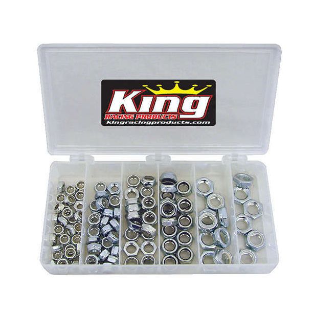 1/2in Steel Nut Kit 105pc KING RACING PRODUCTS 2700