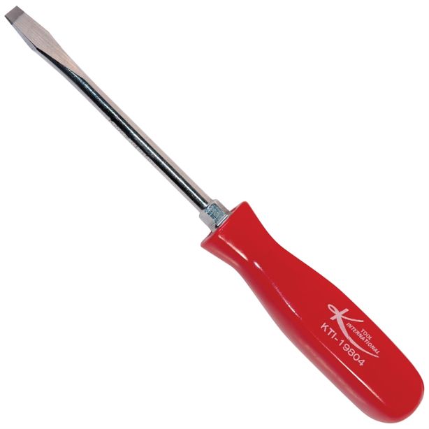 4 in. Slotted Screwdriver with Red Square Handle ( K Tool International KTI-19804