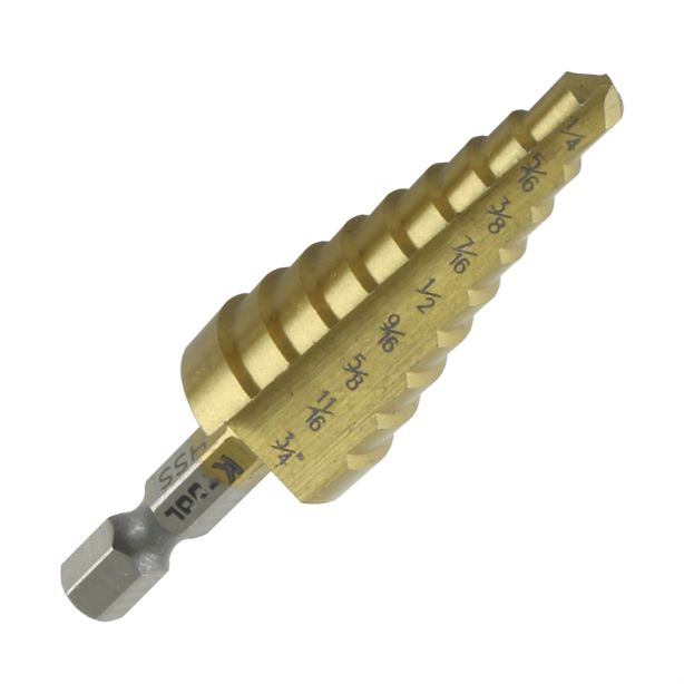 Step Drill Bit 1/4"-3/4" K Tool International KTI71237