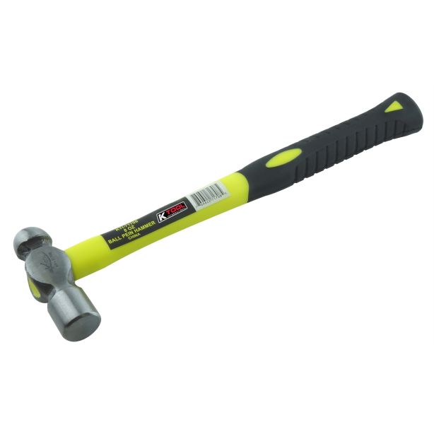 8 oz. Ball Peen Hammer with Fiberglass Handle K Tool International KTI-71708