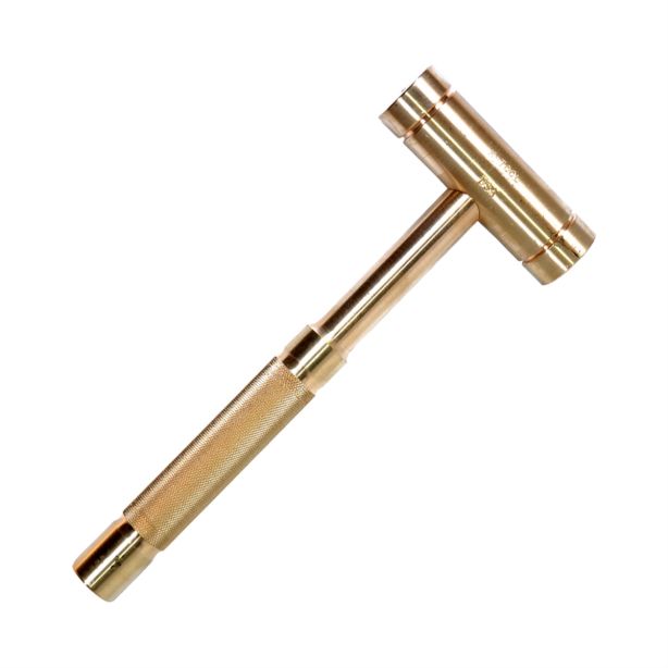 27 oz. Solid Brass Hammer with 1-1/16 in. Head Dia K Tool International KTI-71782