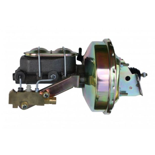 LEED BRAKES 1E1A3 9in Zinc Booster AFX 1- 1/8in Bore MC Side Mount