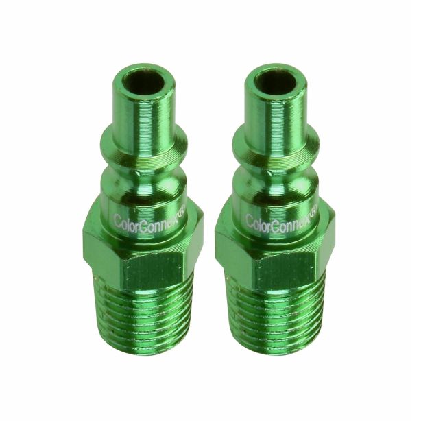 B 1/4" Green Plug 1/4" MNPT 2p Legacy Manufacturing A71440B-2PK