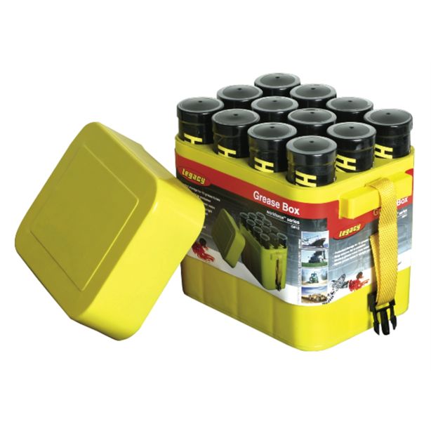 GREASE BOX: 12-PK CONT FOR GREASE CARTRIDGES Legacy Manufacturing GCB12