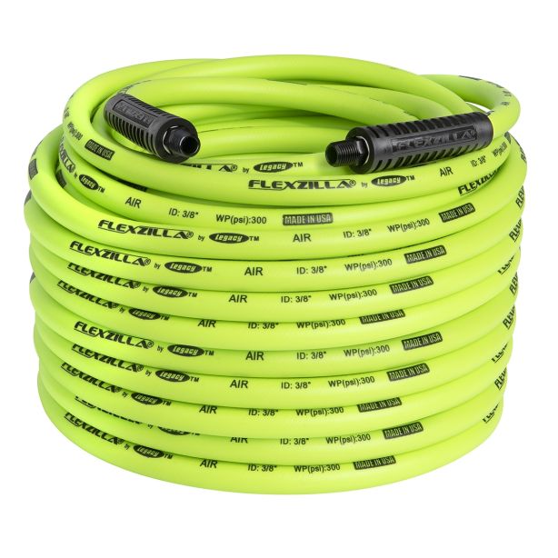 3/8 in. x 100 ft. Air Hose with 1/4 in. Legacy Manufacturing HFZ38100YW2