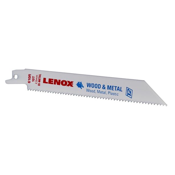 Reciprocating Saw Blades, 610R, Bi-Metal, 6 in. Lo IRWIN 20562610R
