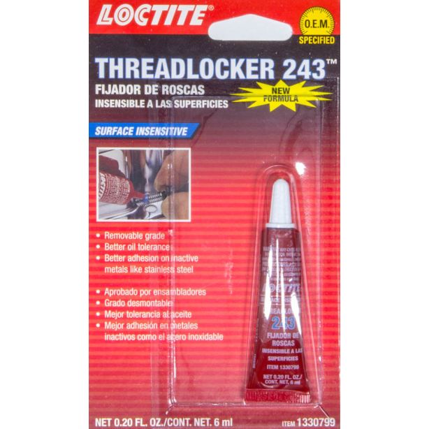 Threadlocker 243 Blue 6ml/.20oz LOCTITE 1330799