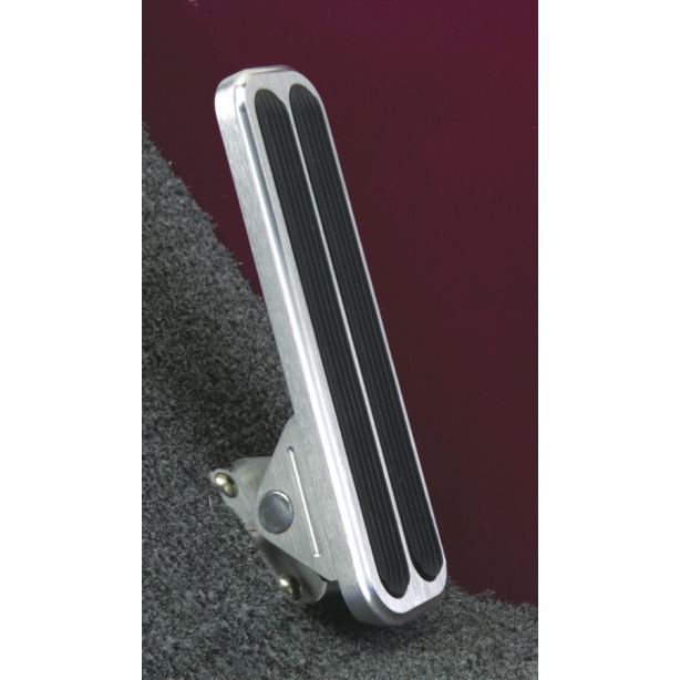 Eliminator Floor Mt Gas Pedal Billet w/Rubber LOKAR FMG-6098