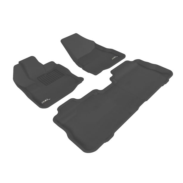 GMC Terrain 10-17 Kagu Floor Liner 1&2 Rows Blk 3D MAXPIDER L1GM00501509