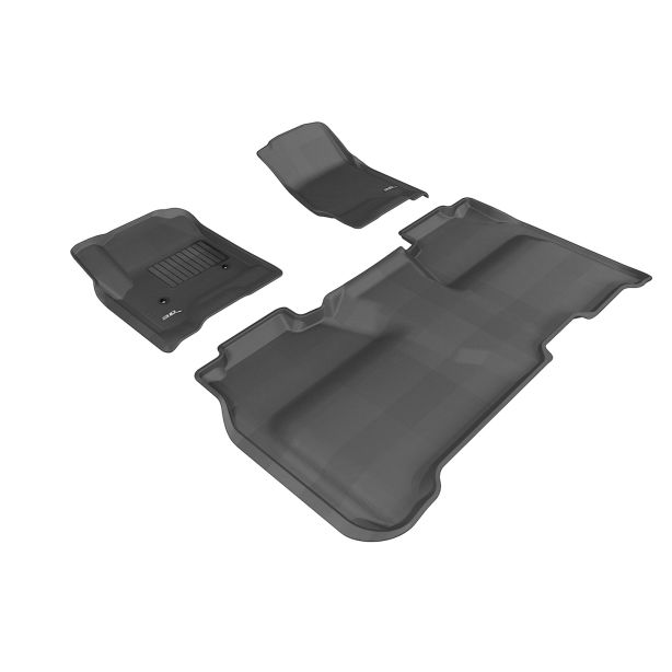GMC Sierra 15-19 Crew Ka gu Floor Liner 1&2nd Row 3D MAXPIDER L1GM01001509