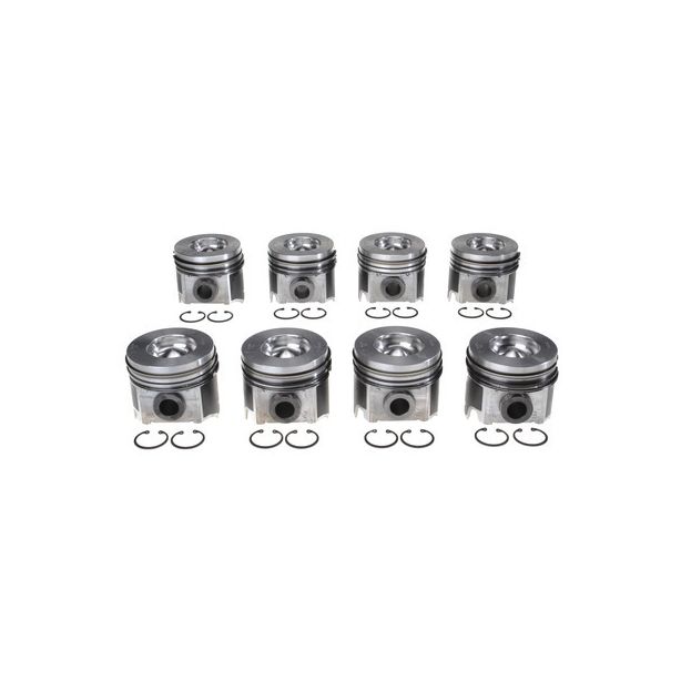 Piston Set w/Rings Ford 6.0L Diesel 8pk MICHIGAN 77 2243503WR020