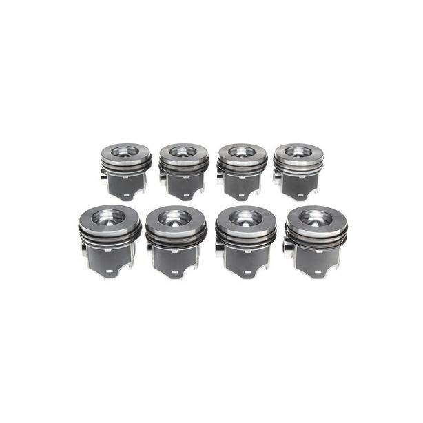 Piston Set w/Rings Ford 6.0L Diesel 8pk MICHIGAN 77 2243503WR040