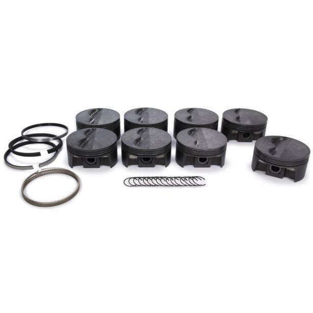 SBC PowerPak F/T Piston Set 4.060 Bore MAHLE PISTONS 197726860
