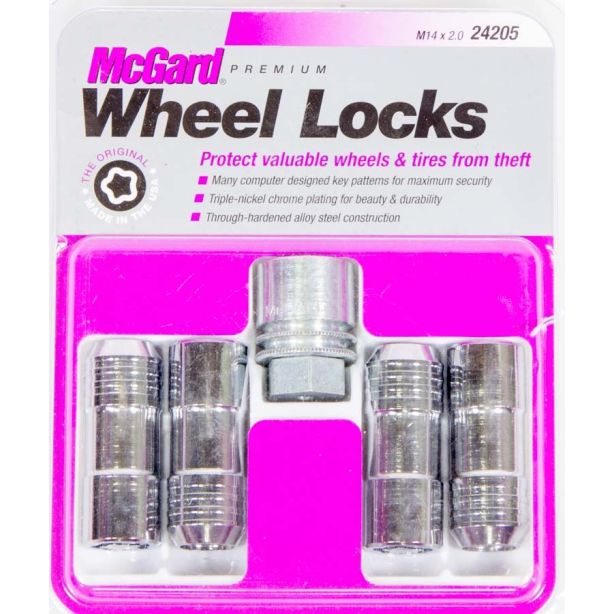 WHEEL LOCK 14MM x 2.0 CONICAL SEAT (4) MCGARD 24205