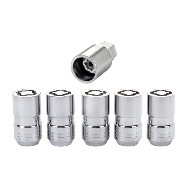 Wheel Locks 5Pcs. 18- Jeep JL 14mm x1.5 Chrome MCGARD 24515