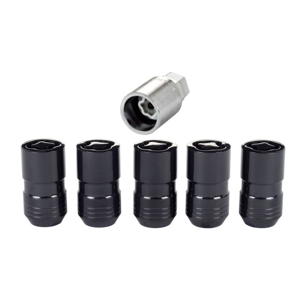 Wheel Locks 5Pcs. 18- Jeep JL 14mm x 1.5 Black MCGARD 24516
