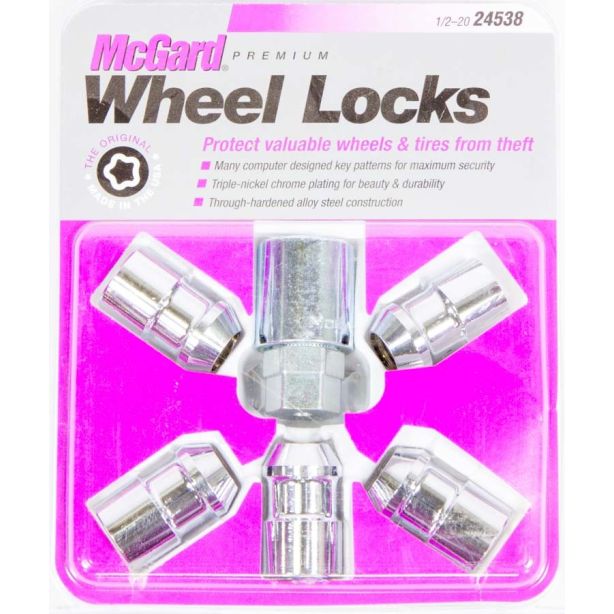 WHEEL LOCK 1/2 CONICAL SEAT WRANGLER W/SPARE MCGARD 24538