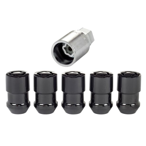 Wheel Locks 5Pcs. 97-19 Jeep JK/TJ 1/2-20 Black MCGARD 24548