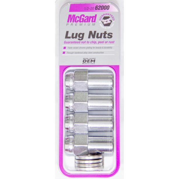 LUG NUT 1/2 LONG SHANK (4) MCGARD 62000