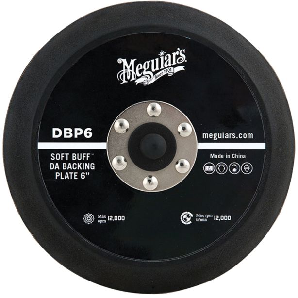 Soft Buff DA Polisher Backing Plate (6 Meguiar's Automotive DBP6