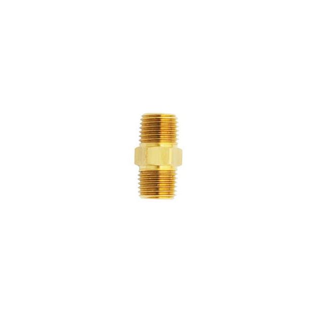 Milton 646S 1/4 x 1/4NPT Male Brass Hex Nipple
