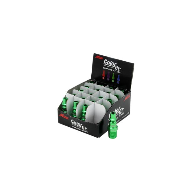 1/4" NPTM Plug ColorFit A Style Green MILTON 777AC **(EACH)**