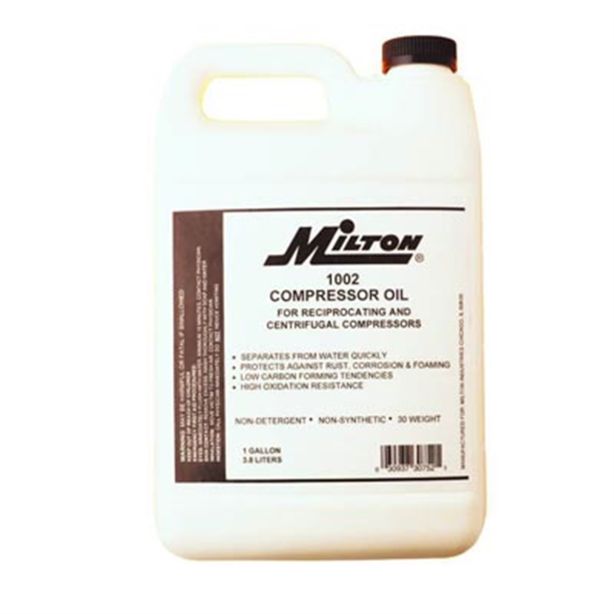 Compressor Oil, Conventional, 1 Gallon Milton Industries 1002