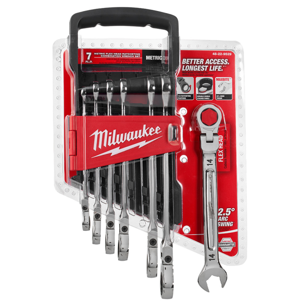 Milwaukee Tool 48-22-9529 Flex Head Wrench Set