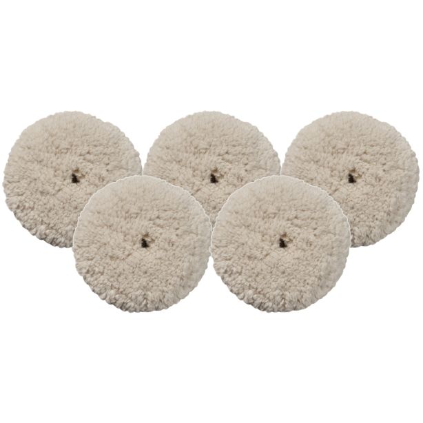 5-PK OF 3" BLENDED WOOL CUTTING PAD