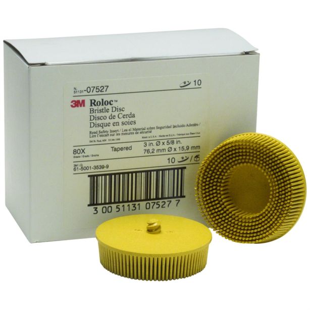 DISC ROLOC BRIS 80GR 3" 10/BOX YELLO