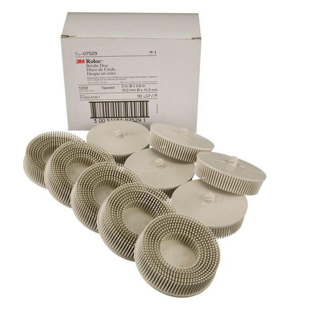 DISC ROLOC BRIS 120GR 3IN 10/BOX WHITE