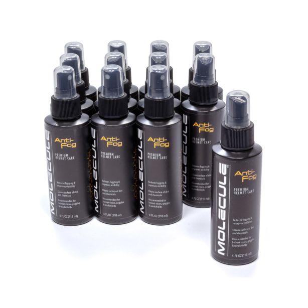 Helmet Anti-Fog 4oz Spray Case of 12 MOLECULE MLHAF-4-12