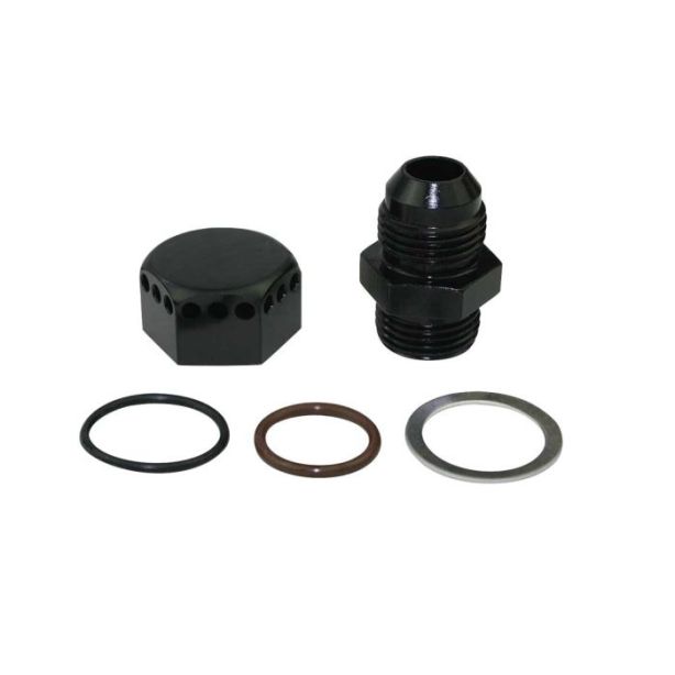 MOROSO 22627 Positive Seal Vented Fitting 8an - Black