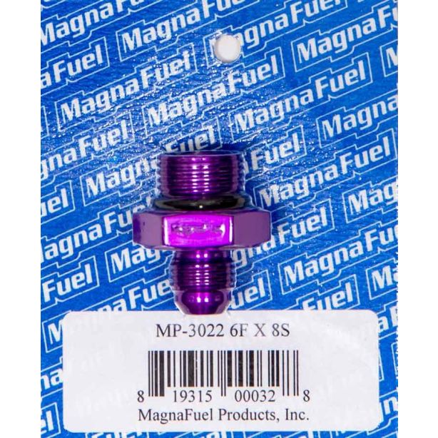 #6an Flare to #8an Port Fitting - Straight MAGNAFUEL/MAGNAFLOW FUEL SYSTEMS MP-3022