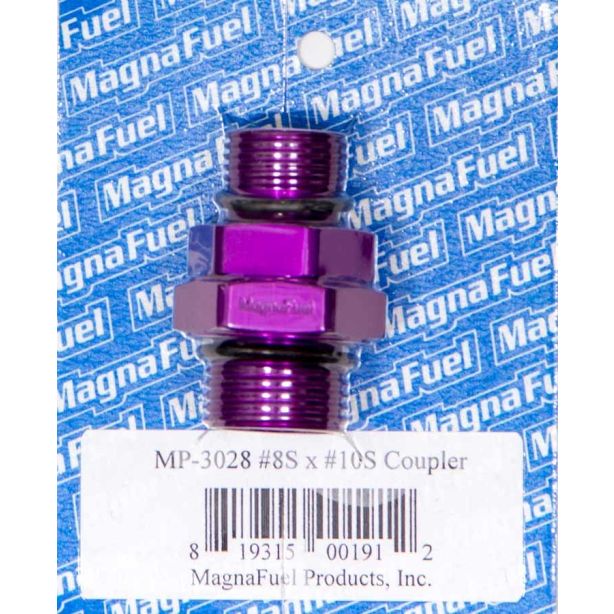 #10 to #8 Straight Coupler Fitting MAGNAFUEL/MAGNAFLOW FUEL SYSTEMS MP-3028