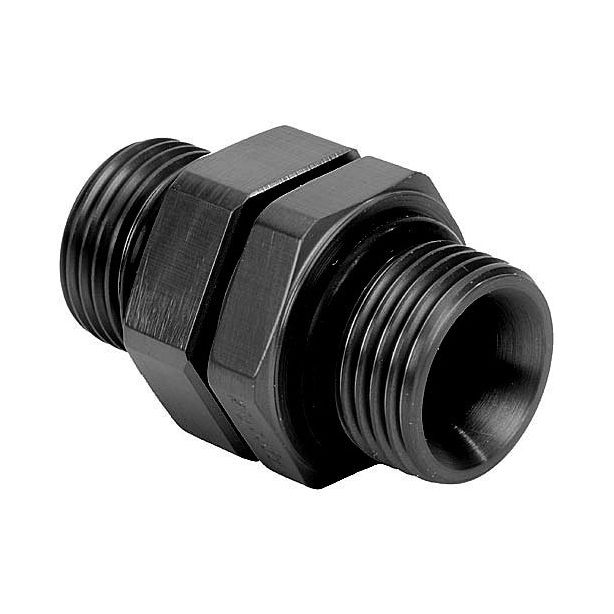 #10 Straight to 3/8npt Coupler w/Jam Nut Black MAGNAFUEL/MAGNAFLOW FUEL SYSTEMS MP-3030-BLK