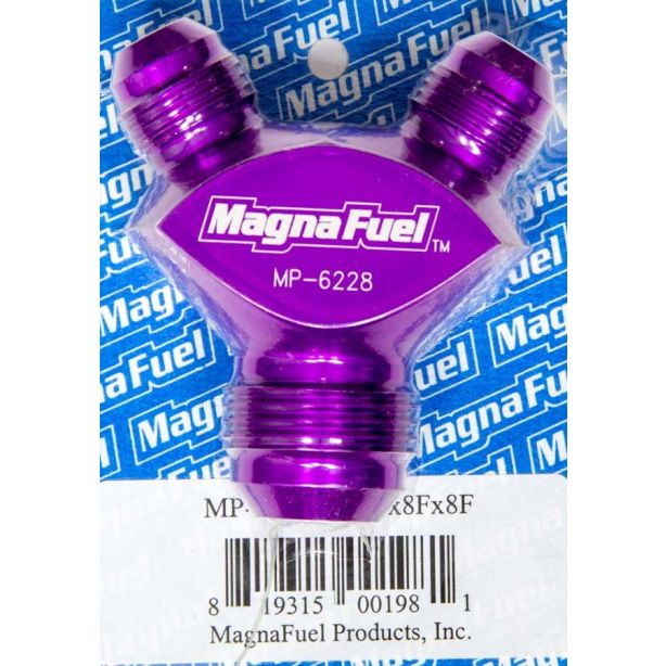 Y-Fitting - 1 #12an Male & 2 #8an Male MAGNAFUEL/MAGNAFLOW FUEL SYSTEMS MP-6228