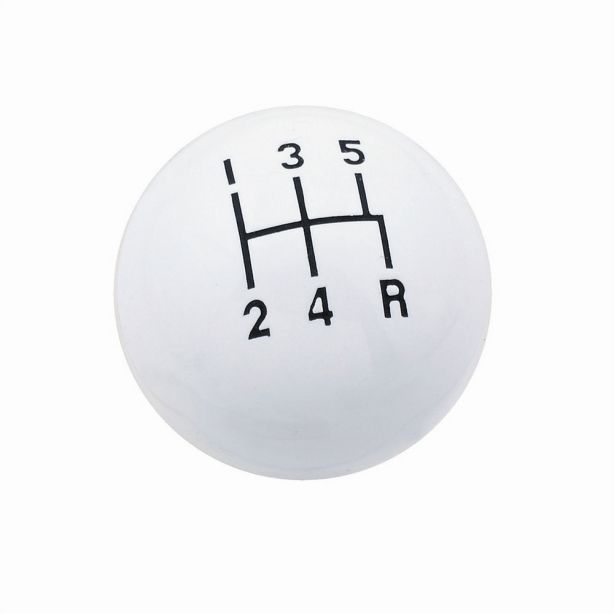 Classic Shifter Knob 5 Speed White MR. GASKET 9619