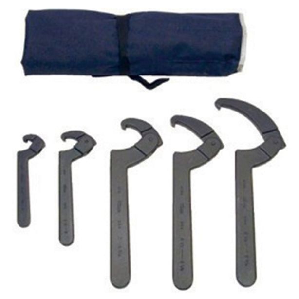 HOOK STYLE 5PC SPANNER WRENCH SET Martin Tools SHW5K