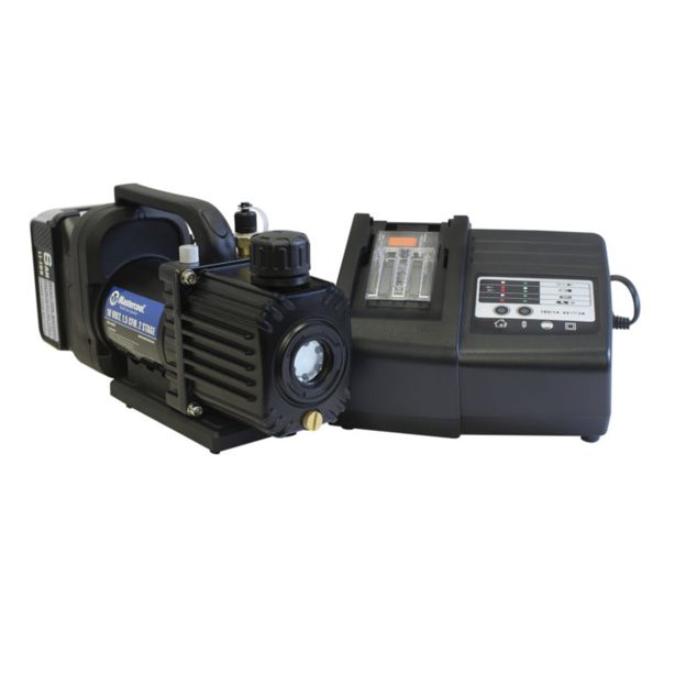 Cordless 1.5 CFM 2 stage vacuum pump complete kit Mastercool 90058-AUT-5A
