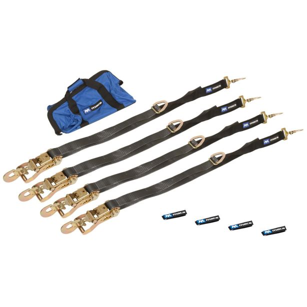 4 Tie Down/Axle Strap Combo Direct Hook MACS CUSTOM TIE-DOWNS 511118